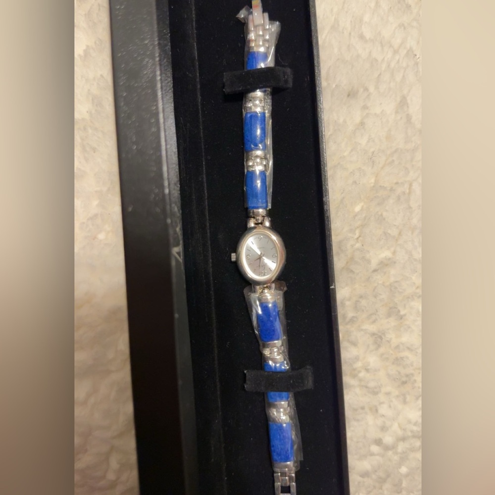 Aria Sterling silver Blue Lapis Lazuli Watch